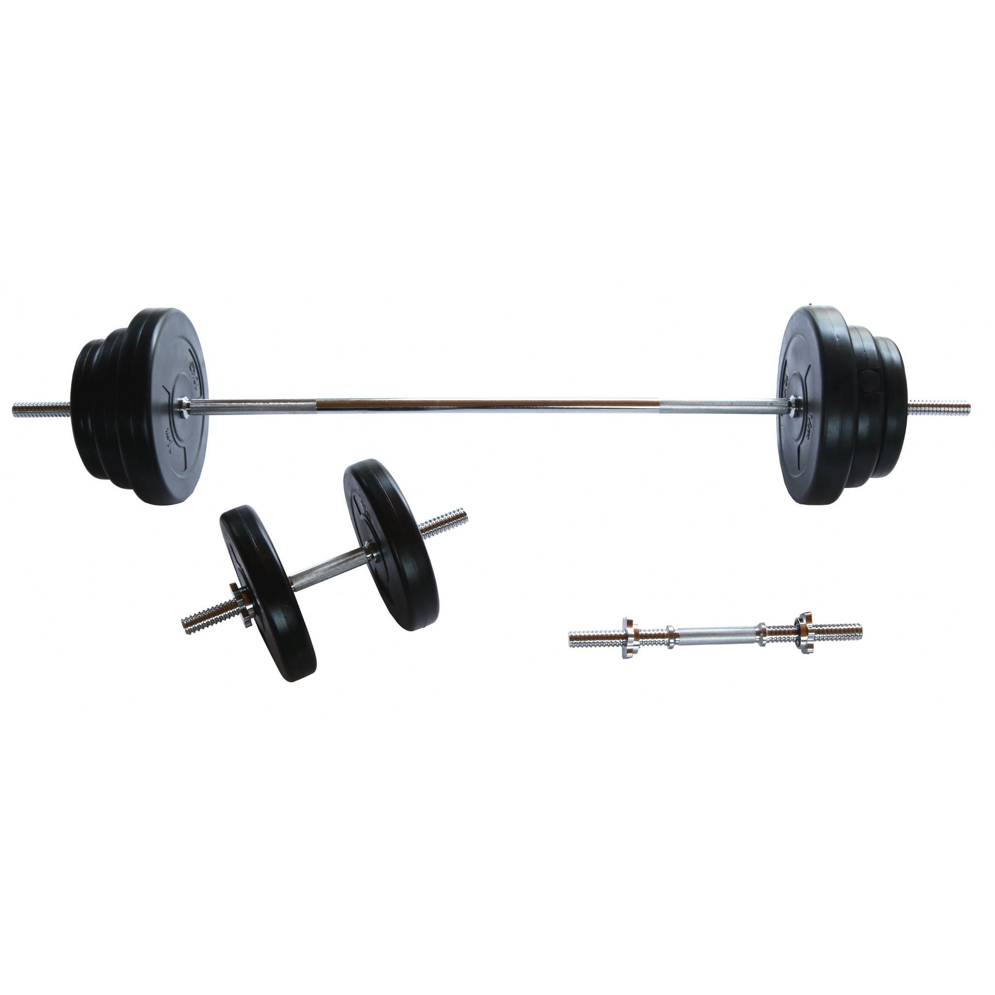 V-fit 50kg Barbell Dumbbell Weight Set