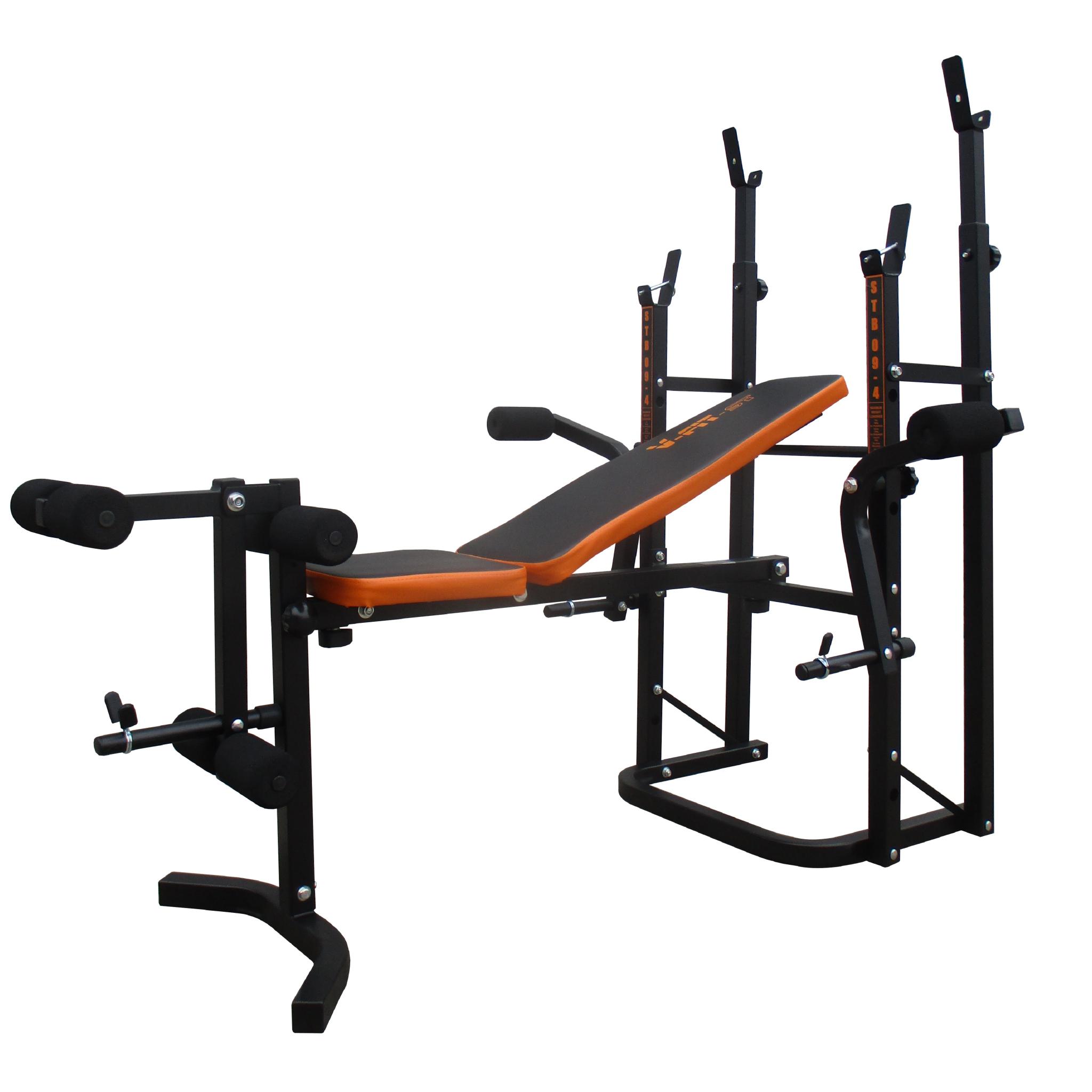 Vfit STB094 Folding Weight Bench with Lat Tower and Squat Stand
