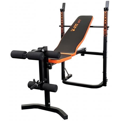 V-fit STB09-1 Folding Weight Bench with Leg Unit