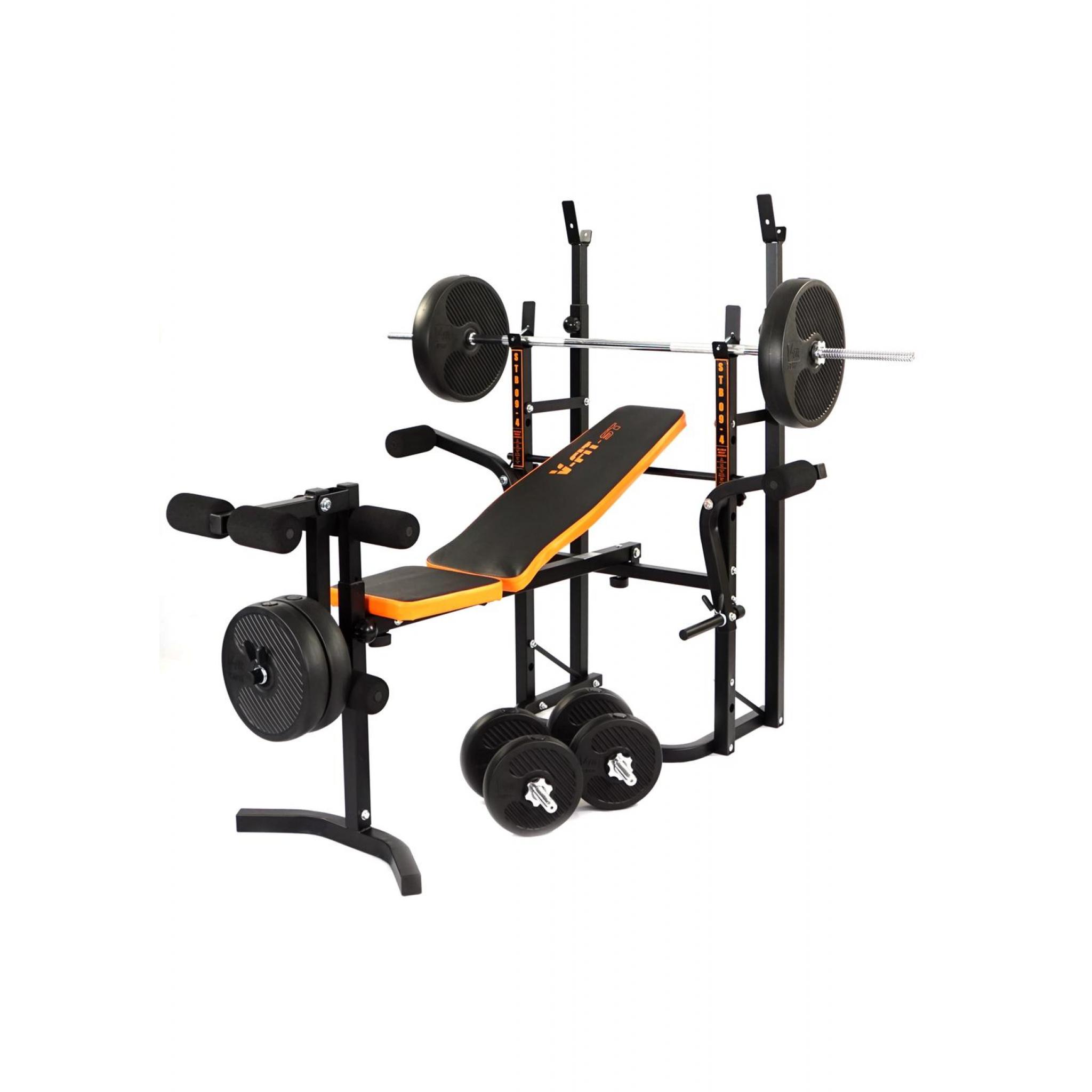 Vfit STB094 Folding Weight Bench with 50kg Weight Set